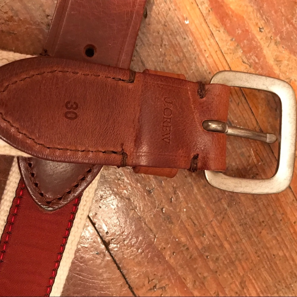 {J.Crew} Red Mallard Duck Canvas Belt - Picture 7 of 7